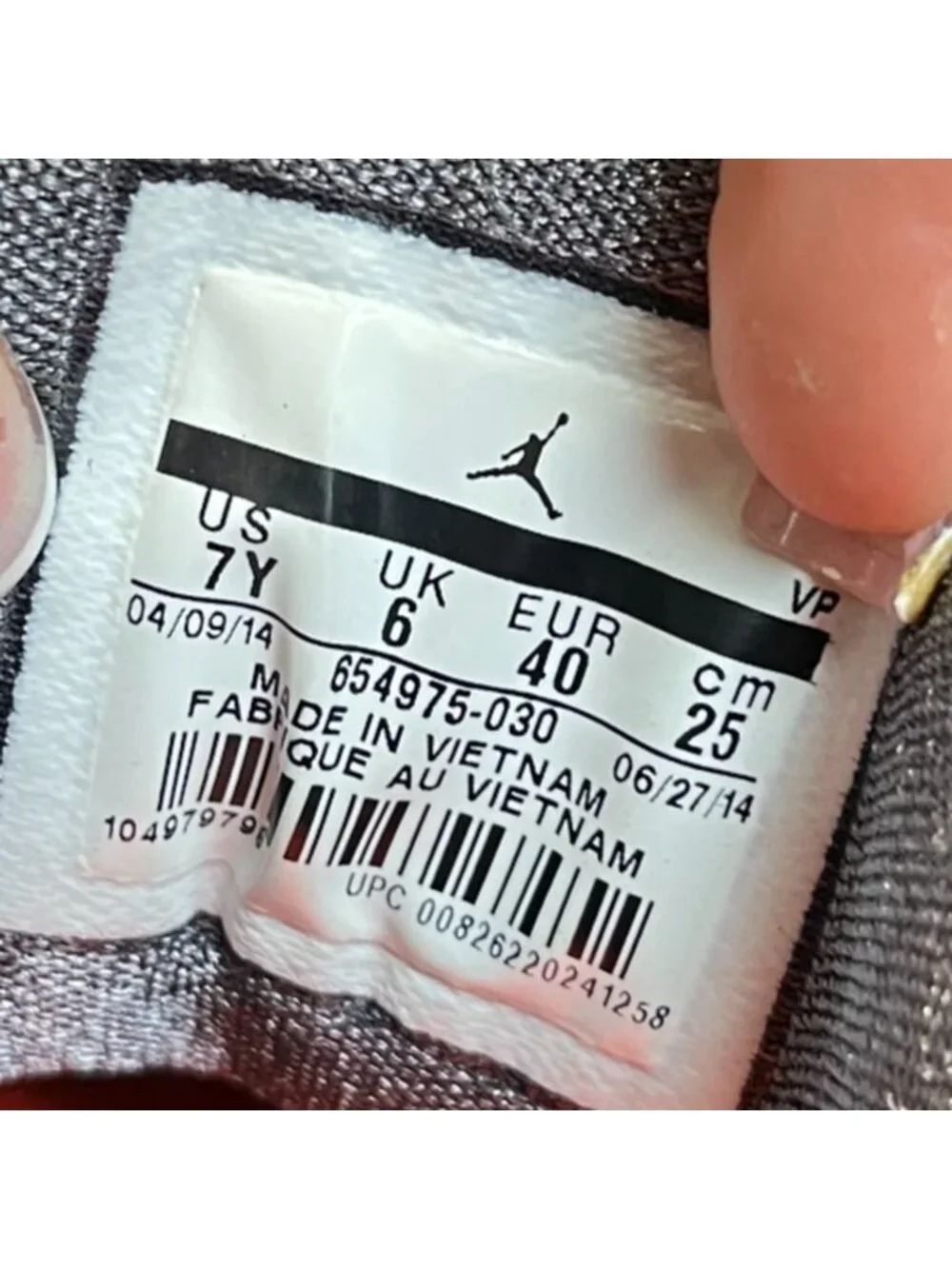 Nike Air Jordan Flight 9.5 Boys Size 7Y Gray Athletic Basketball Shoes Sneakers